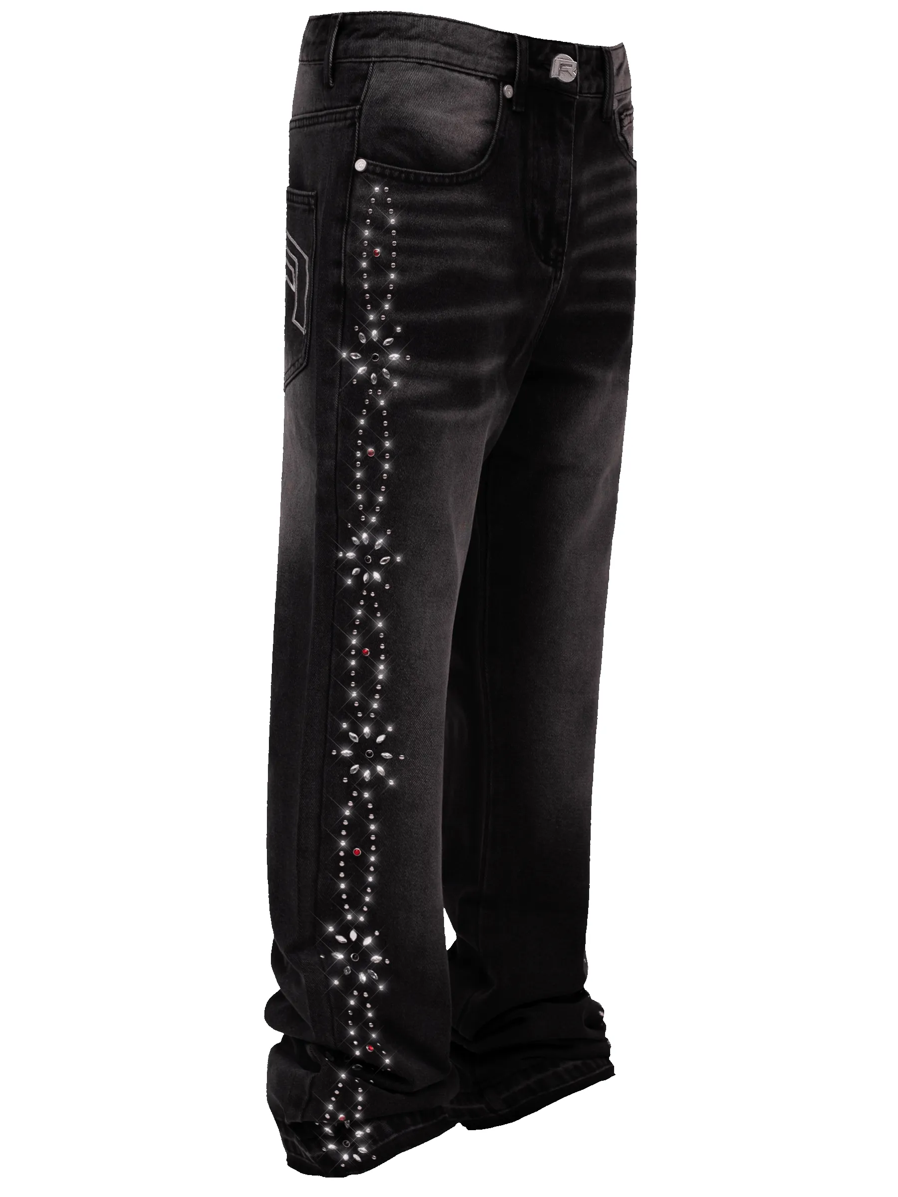 Embellish Pattern Denim - Black sold by reputation studios
