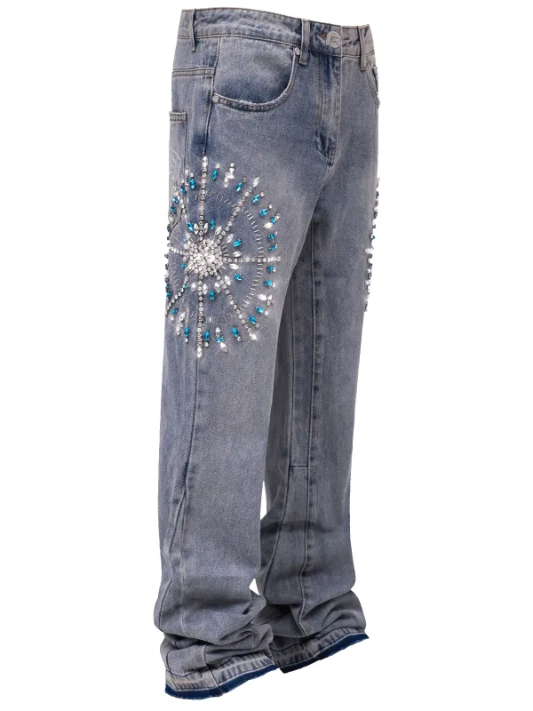 Circle Diamond Denim - Light Stone sold by reputation studios