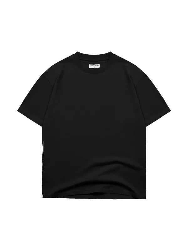 BLANK TEE - BLACK sold by reputation studios