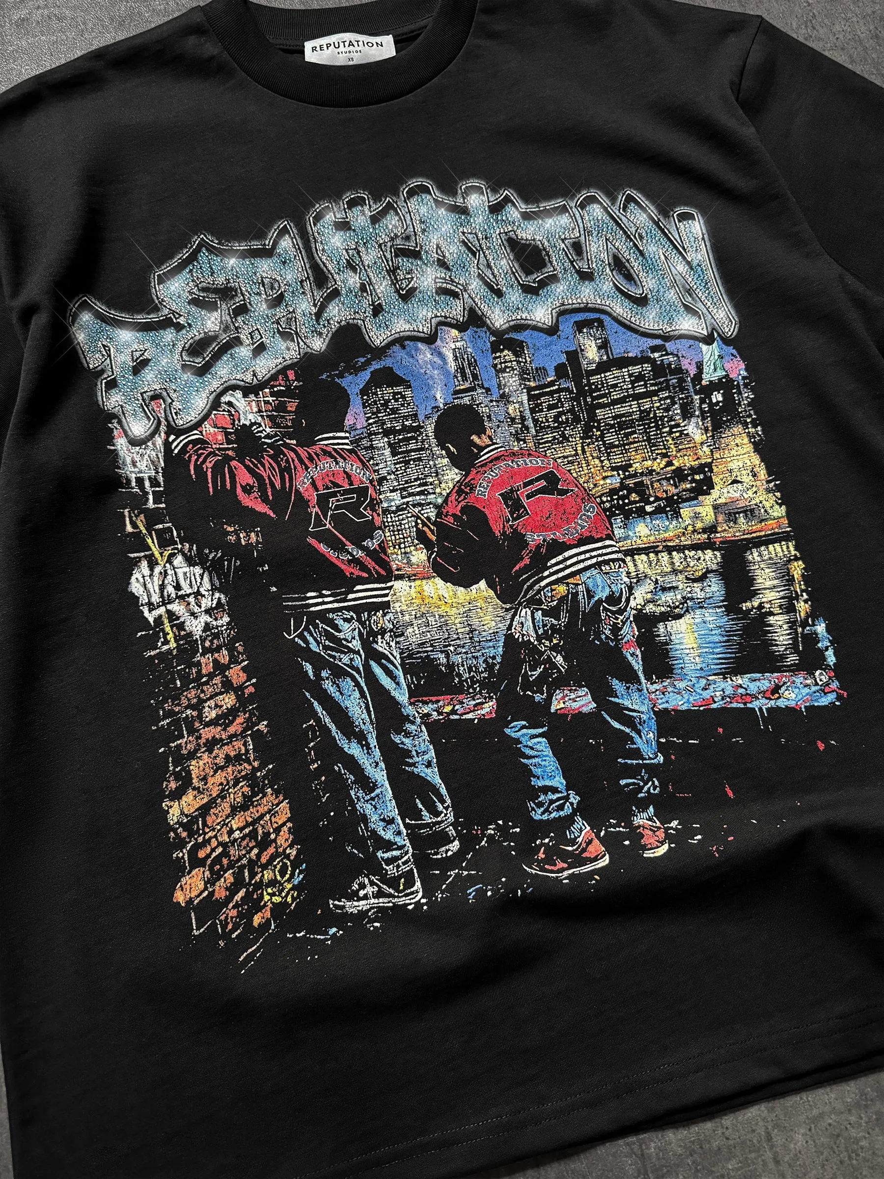 Concrete Dreams Rhinestone Tee sold by reputation studios product image thumbnail 2