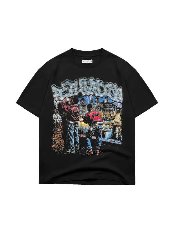 Concrete Dreams Rhinestone Tee sold by reputation studios