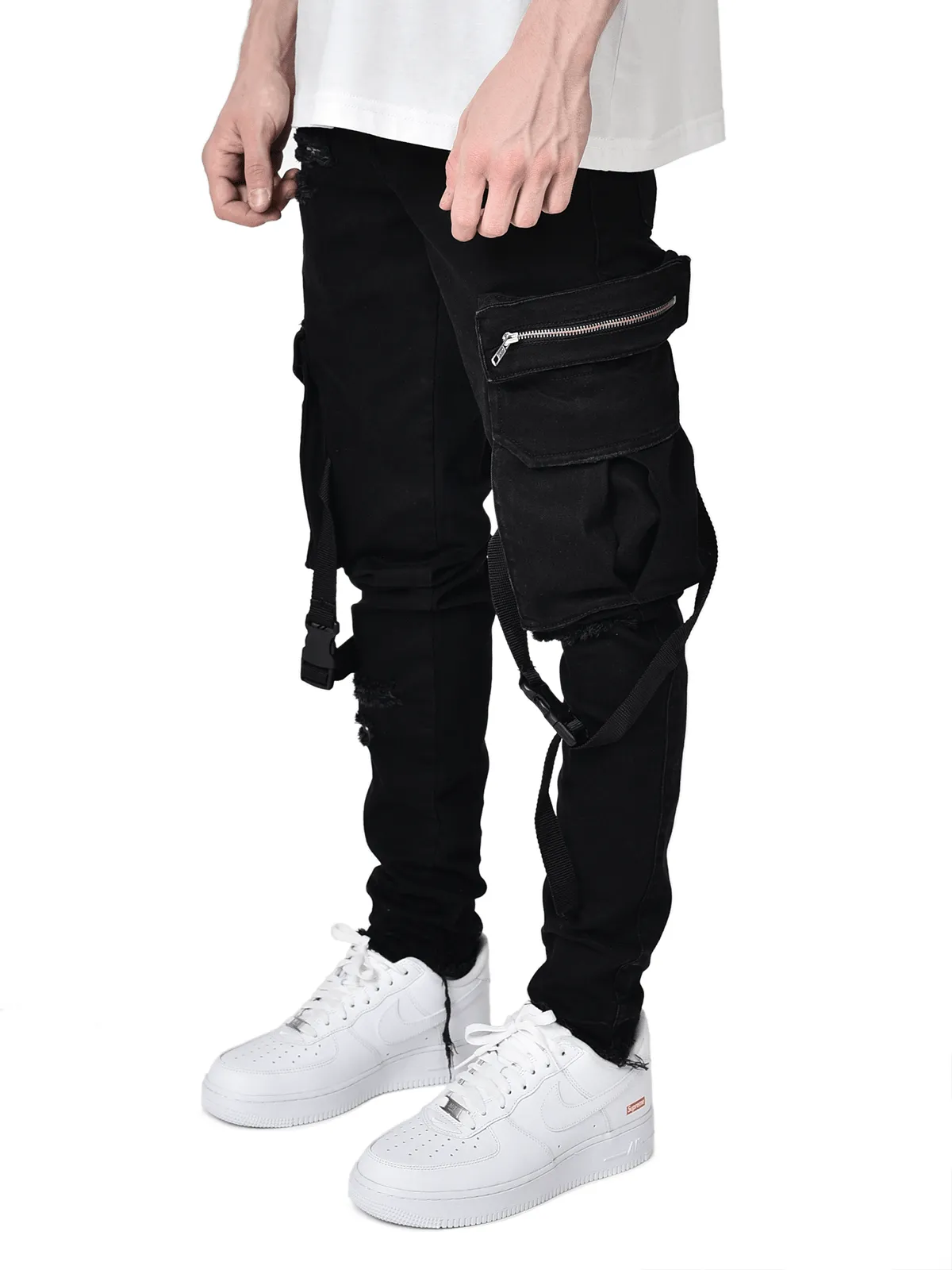 Cargo Denim Straps - Black sold by reputation studios product image thumbnail 3
