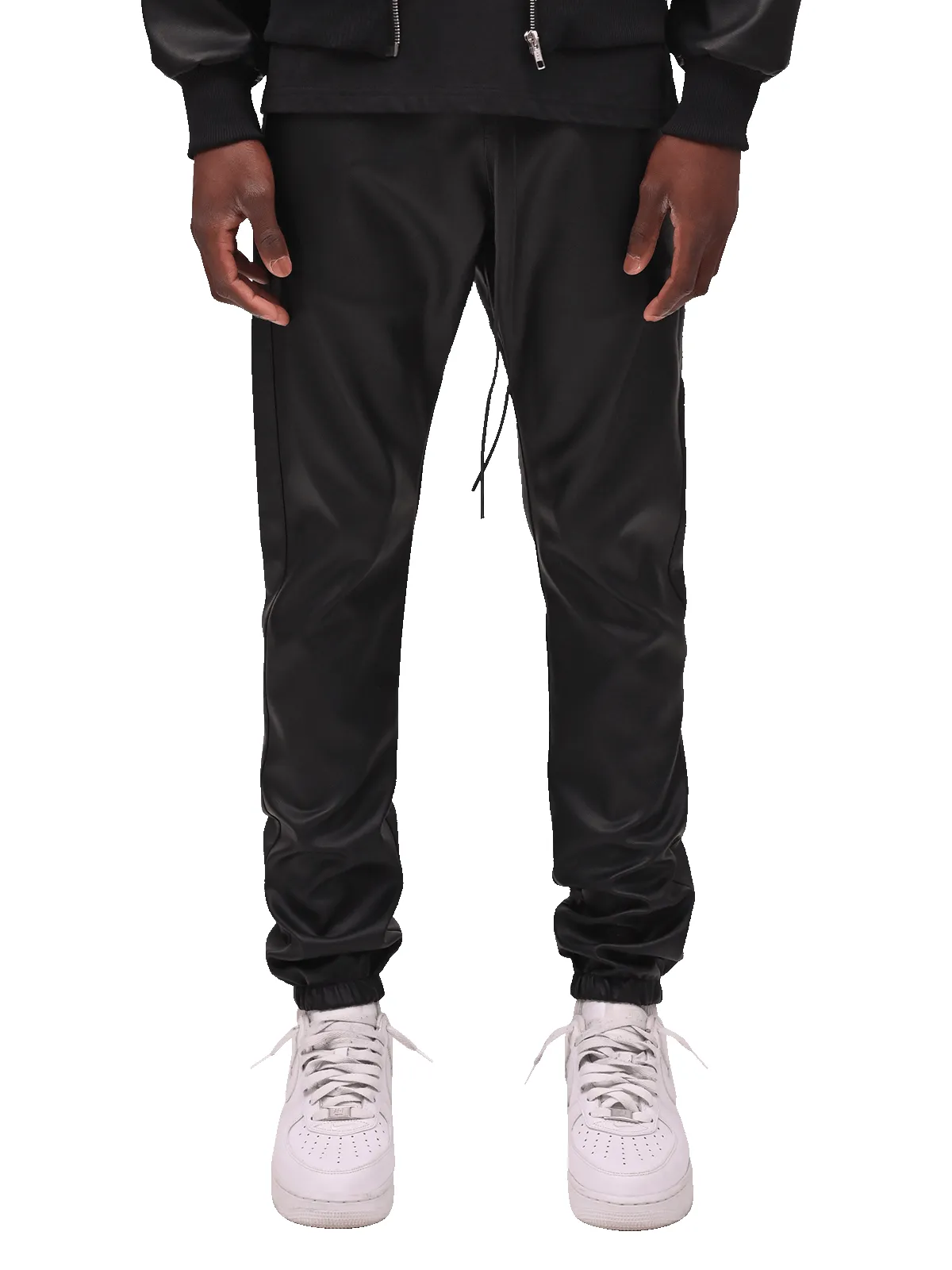 Leather Sweatpants - Black sold by reputation studios product image thumbnail 2