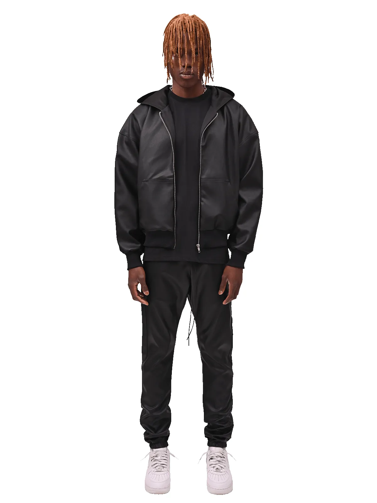 Leather Sweatpants - Black sold by reputation studios product image thumbnail 5