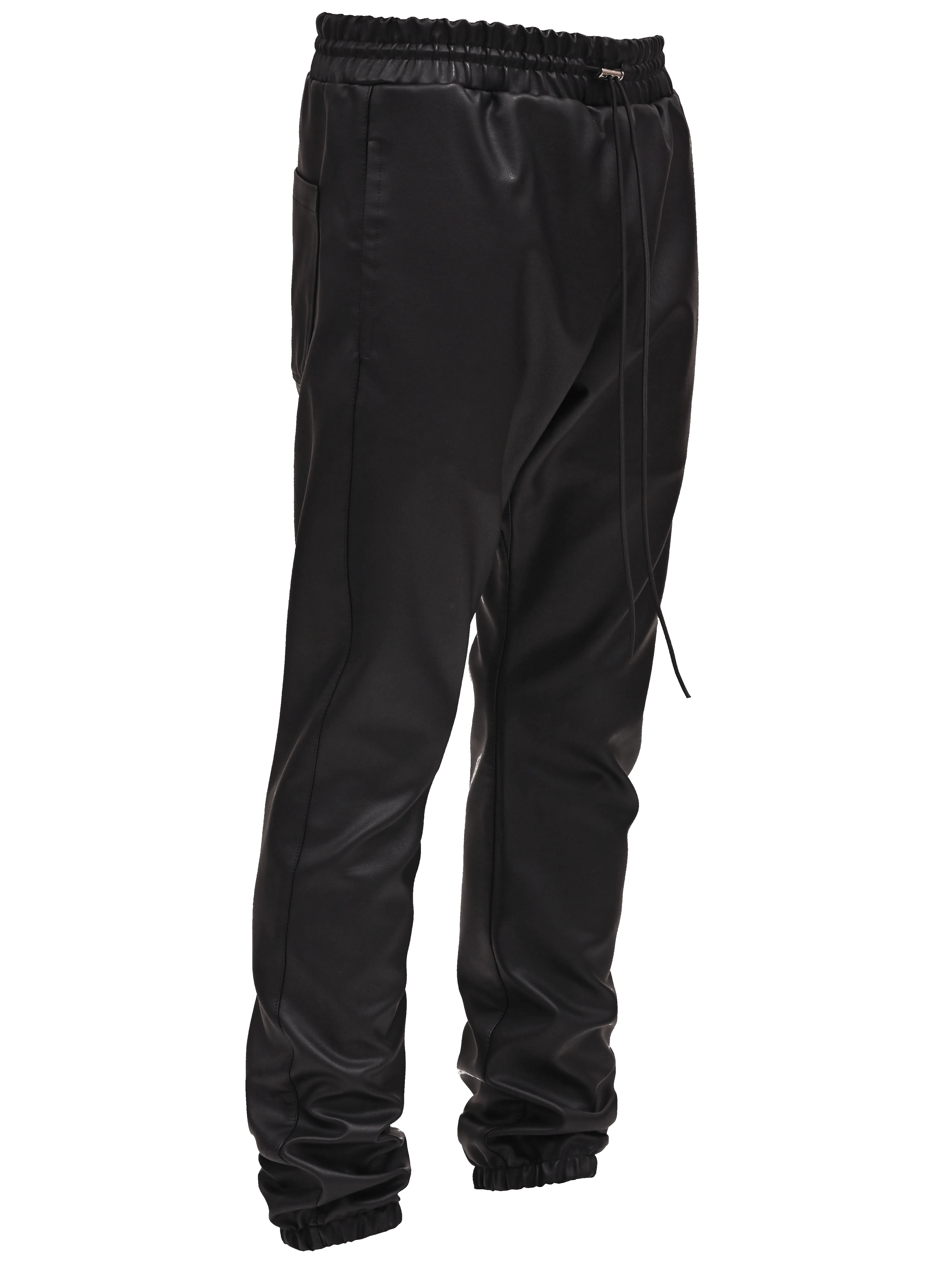 Leather Sweatpants - Black sold by reputation studios