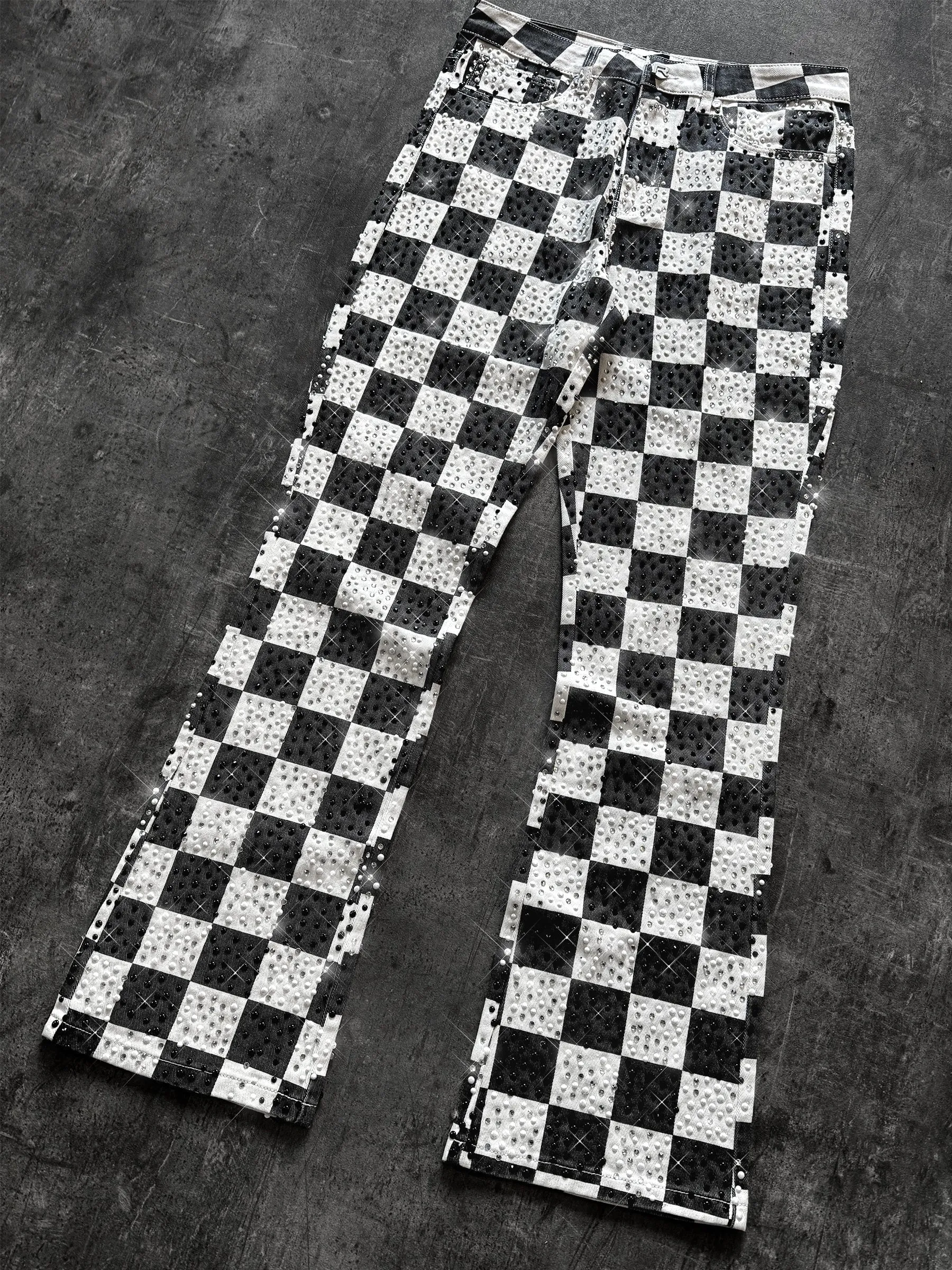 Diamond Checkered Denim sold by reputation studios product image thumbnail 4