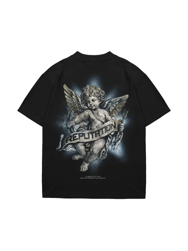 Angel Tee - Black made by reputation studios