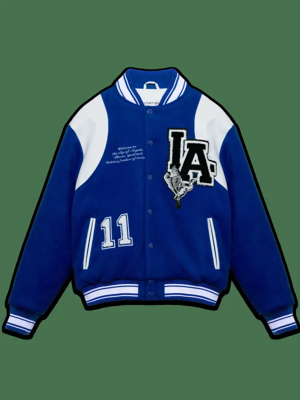 Varsity Jacket - Royal Blue sold by reputation studios