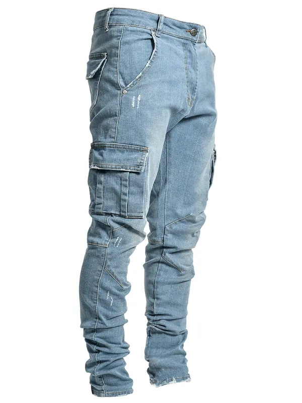 Cargo Denim - Light Stone sold by reputation studios