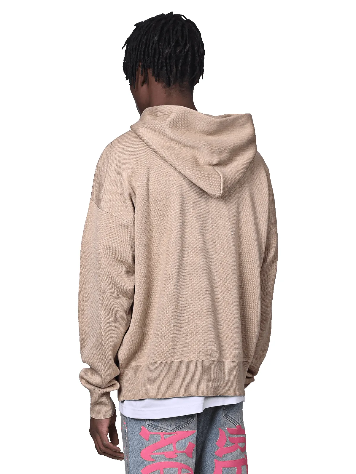 Knit Hoodie - Taupe sold by reputation studios product image thumbnail 4