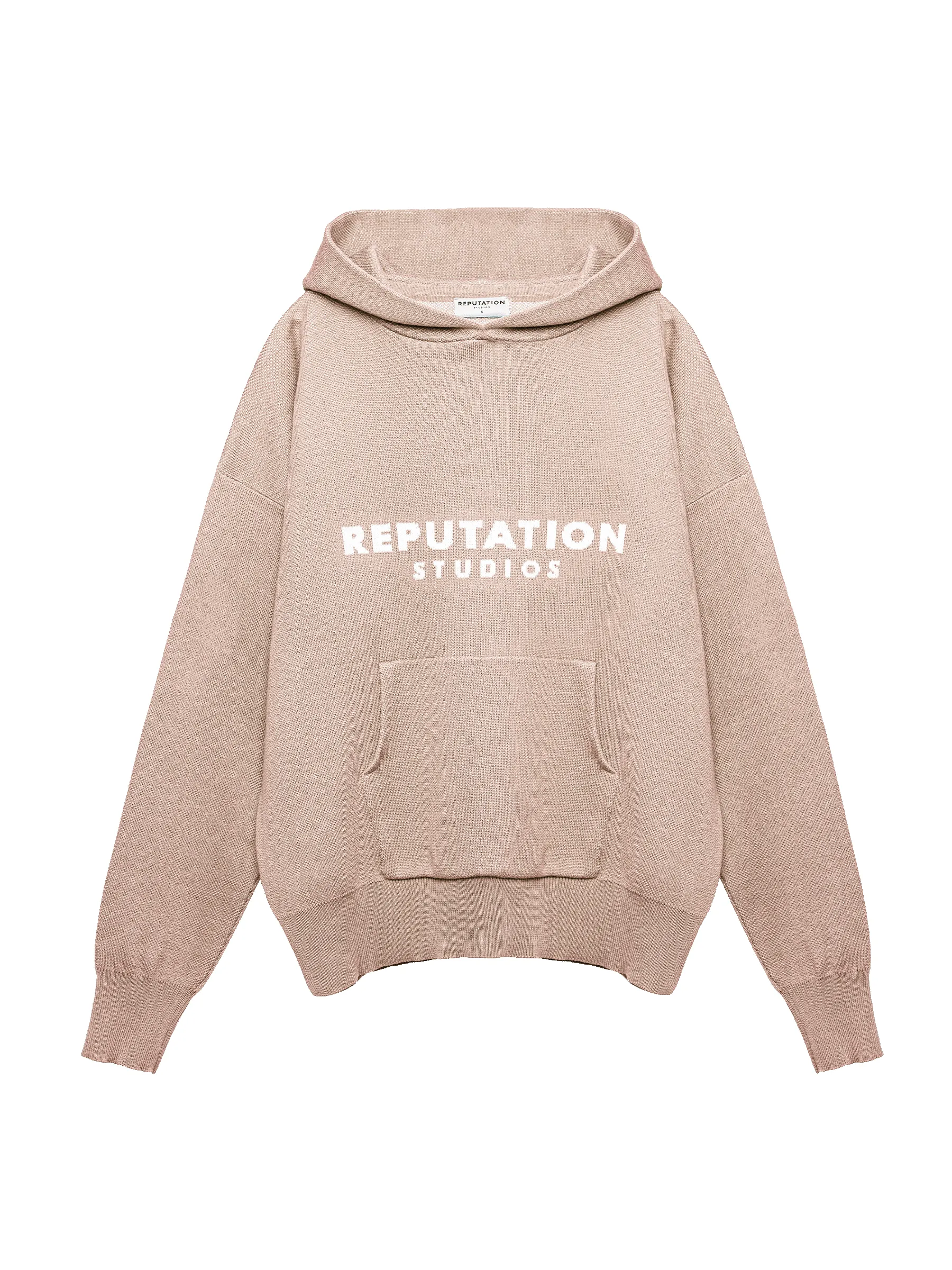 Knit Hoodie - Taupe sold by reputation studios