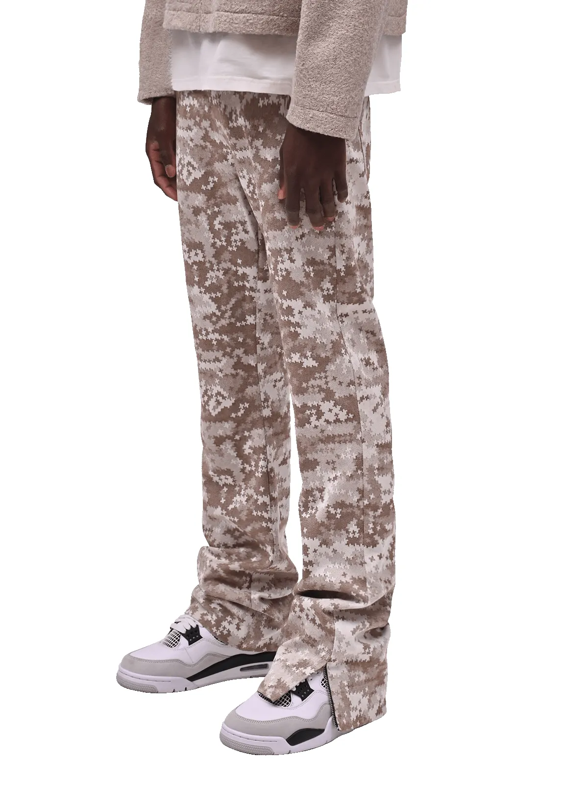 Flare Tapestry Pants - Pixel Taupe sold by reputation studios product image thumbnail 2