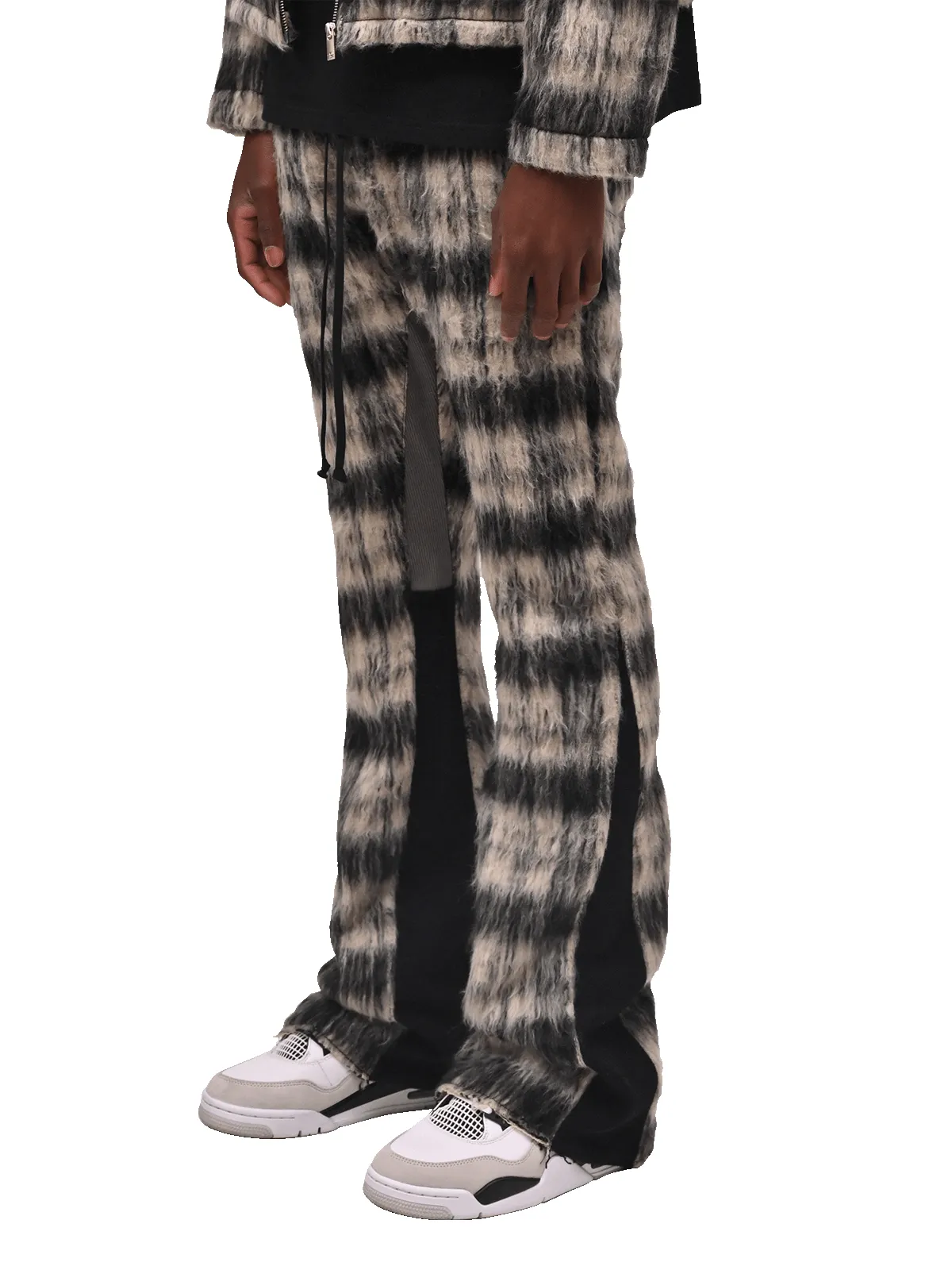Mohair Flare Sweatpants - Black sold by reputation studios product image thumbnail 3