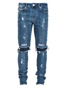 Born Sinner Distressed Denim - Dark Stone sold by reputation studios