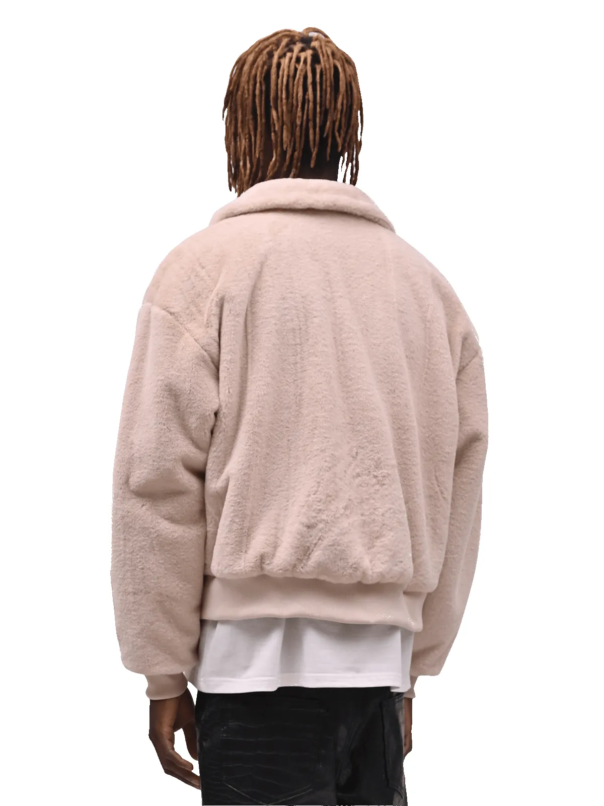 Faux Fur Jacket - Cream sold by reputation studios product image thumbnail 5