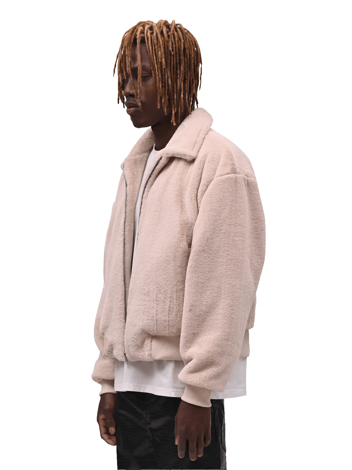 Faux Fur Jacket - Cream sold by reputation studios product image thumbnail 4