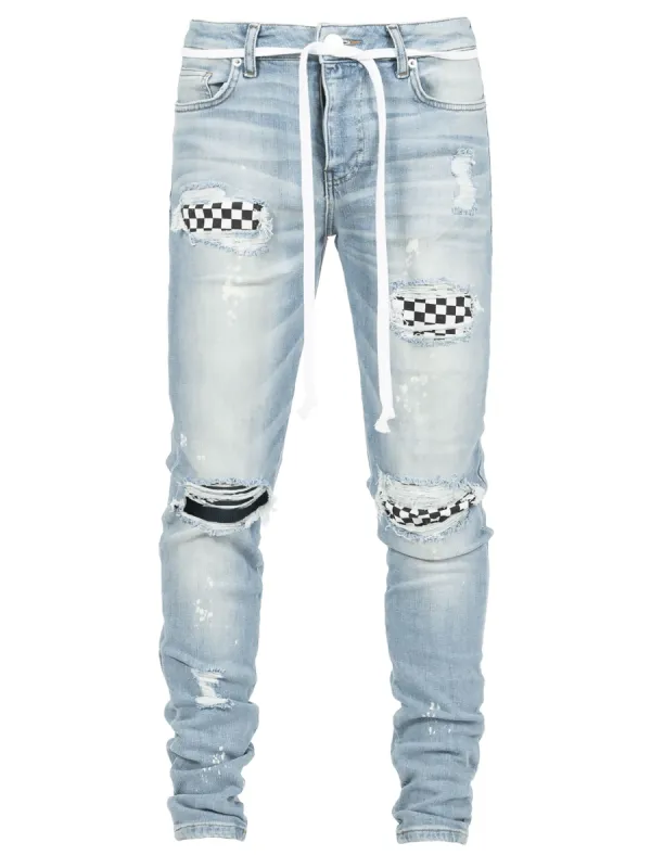 Checkered Denim sold by reputation studios