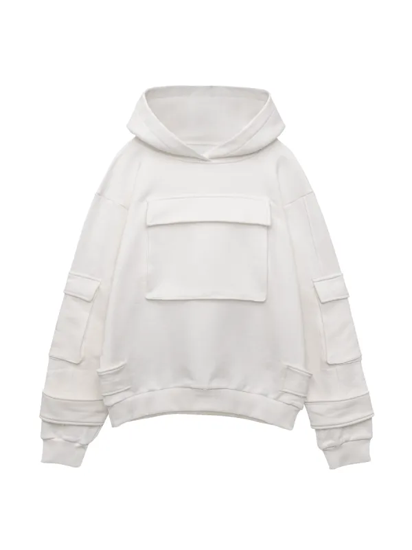 Multi Pocket Hoodie - Off-White sold by reputation studios