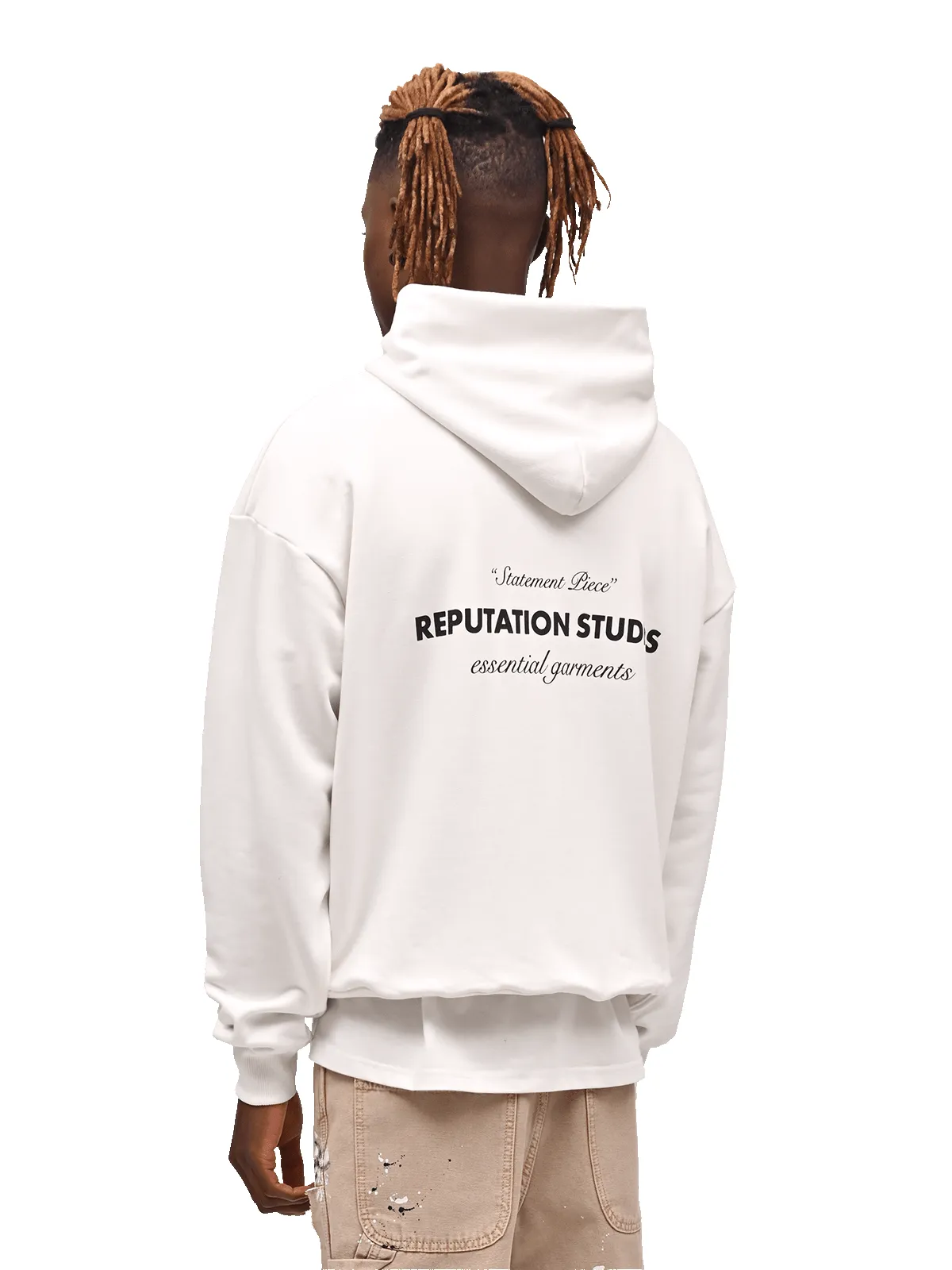 "Statement Piece" Hoodie - Off White sold by reputation studios product image thumbnail 5