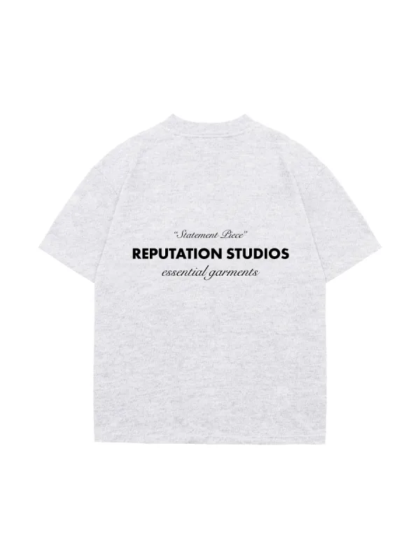"Statement Piece" Tee - Heather Grey sold by reputation studios