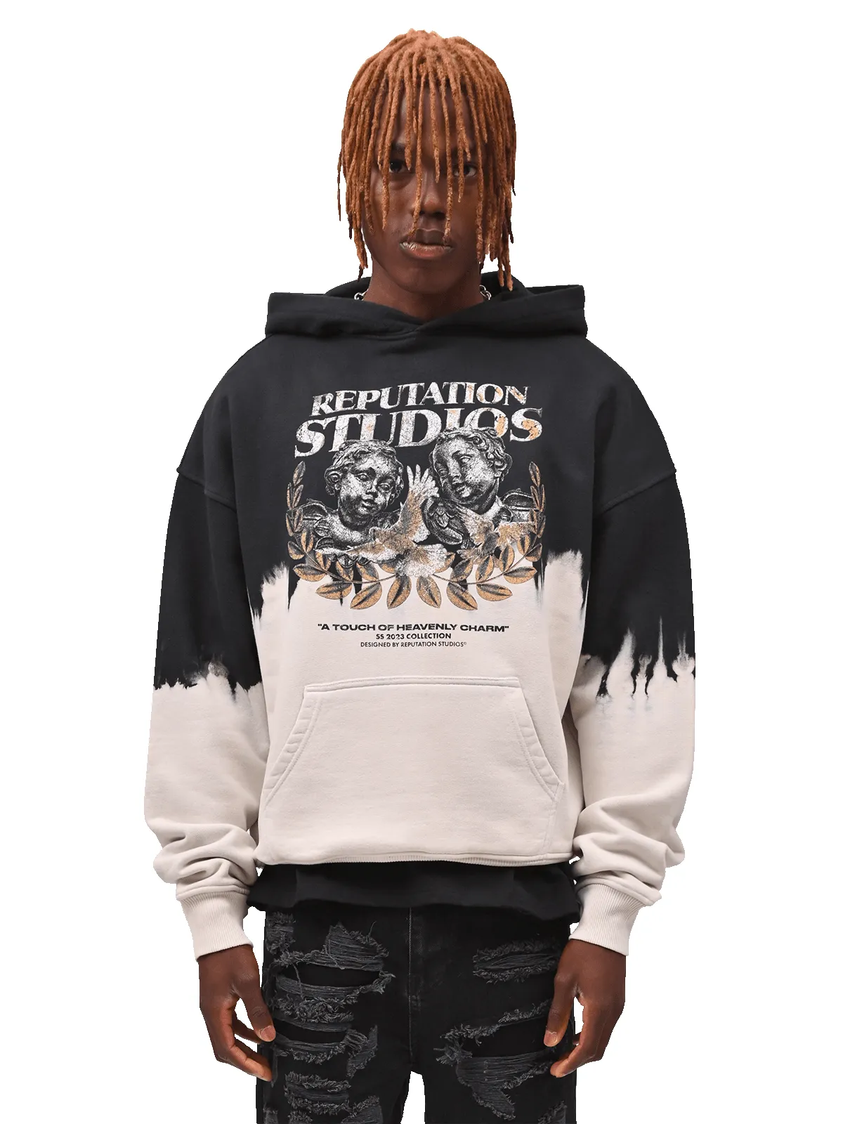 Vintage Dip Dye Hoodie - Heavenly Charm sold by reputation studios product image thumbnail 2