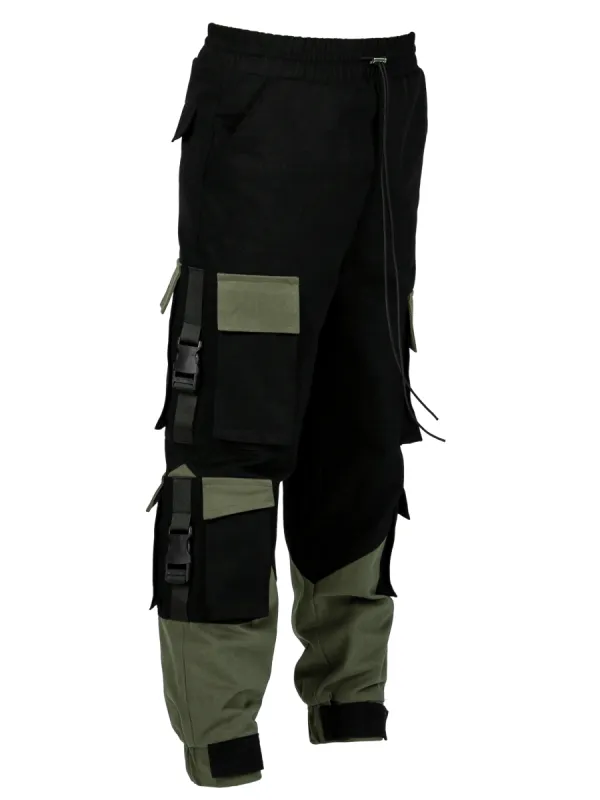 Multi Pocket Cargo Pants - Black / Forest sold by reputation studios