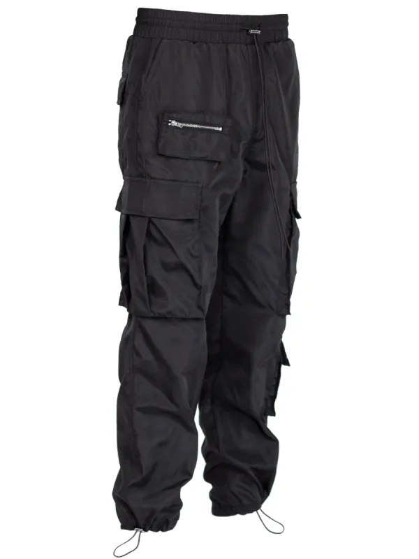 Nylon Cargo Pants - Black sold by reputation studios