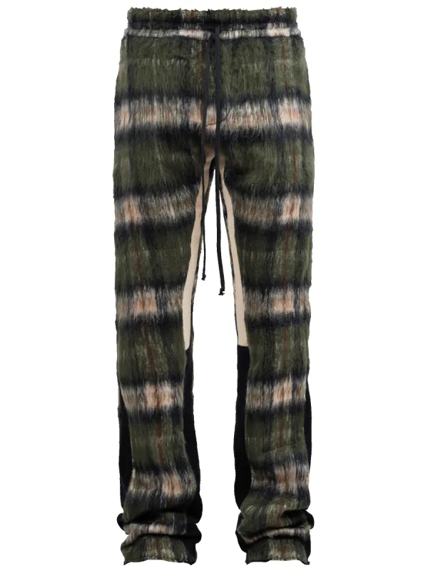 Mohair Flare Sweatpants - Emerald sold by reputation studios