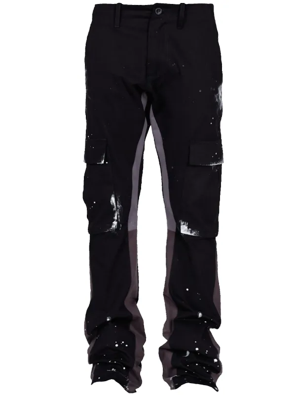 Flare Cargo Pants - Black sold by reputation studios