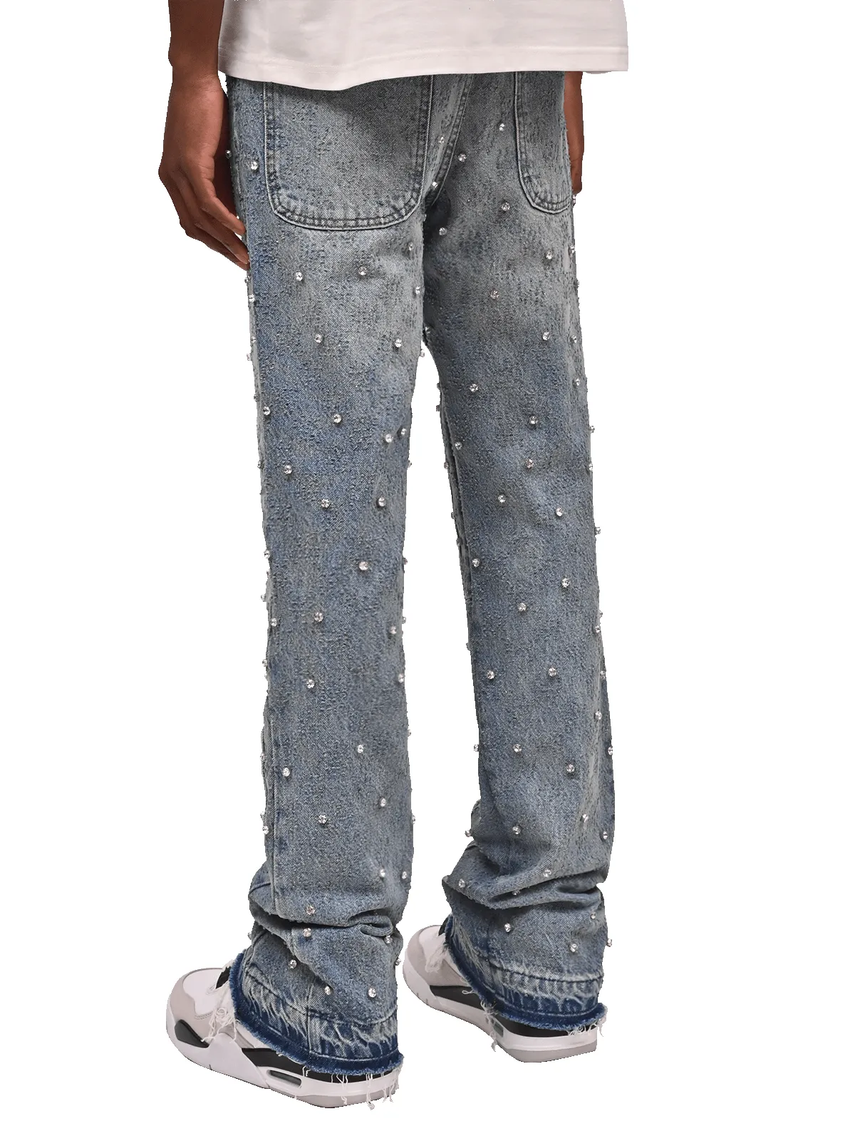 Rhinestone Flare Denim - Light Stone sold by reputation studios product image thumbnail 4