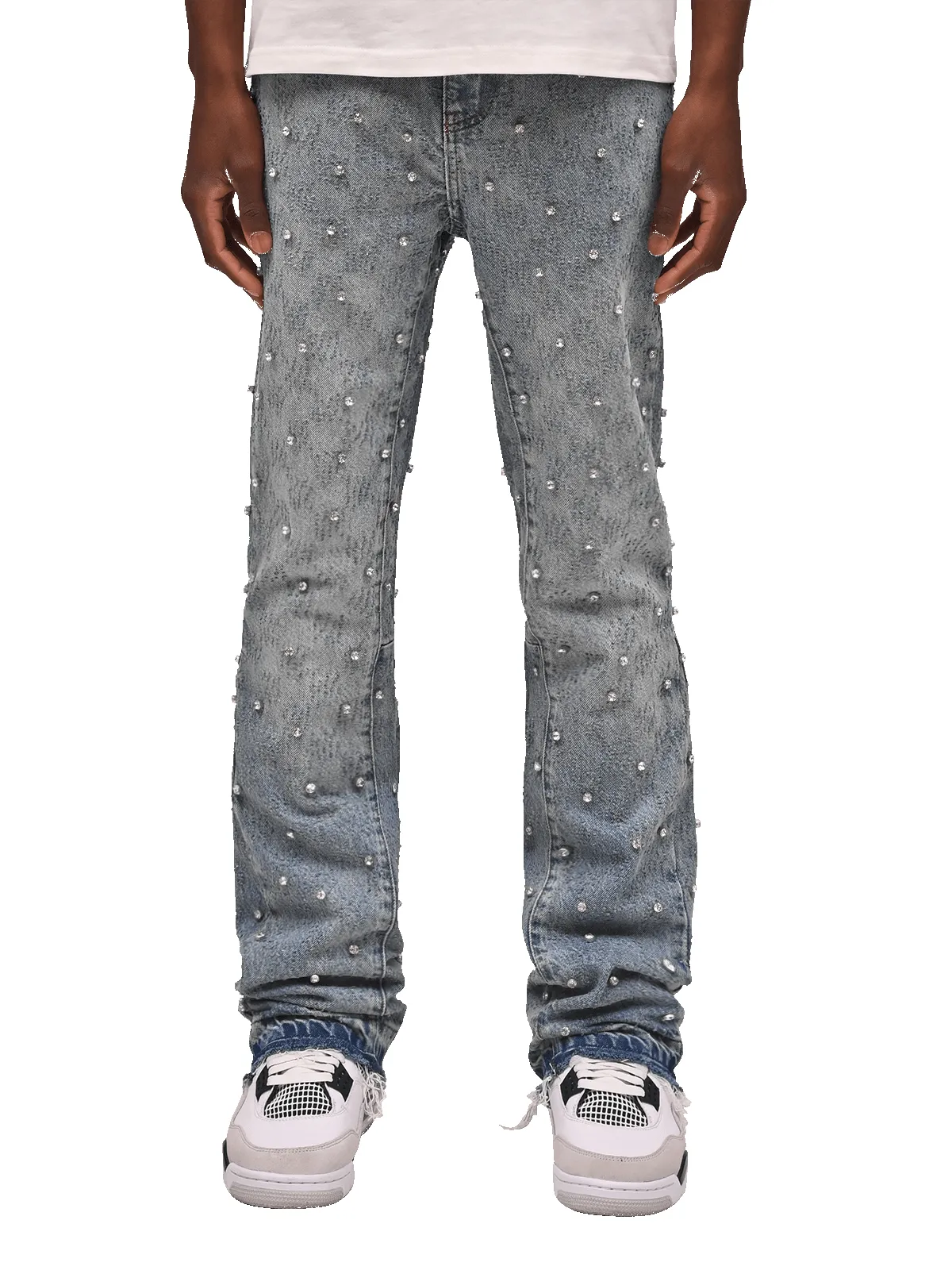 Rhinestone Flare Denim - Light Stone sold by reputation studios product image thumbnail 2