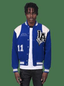 Varsity Jacket - Royal Blue sold by reputation studios