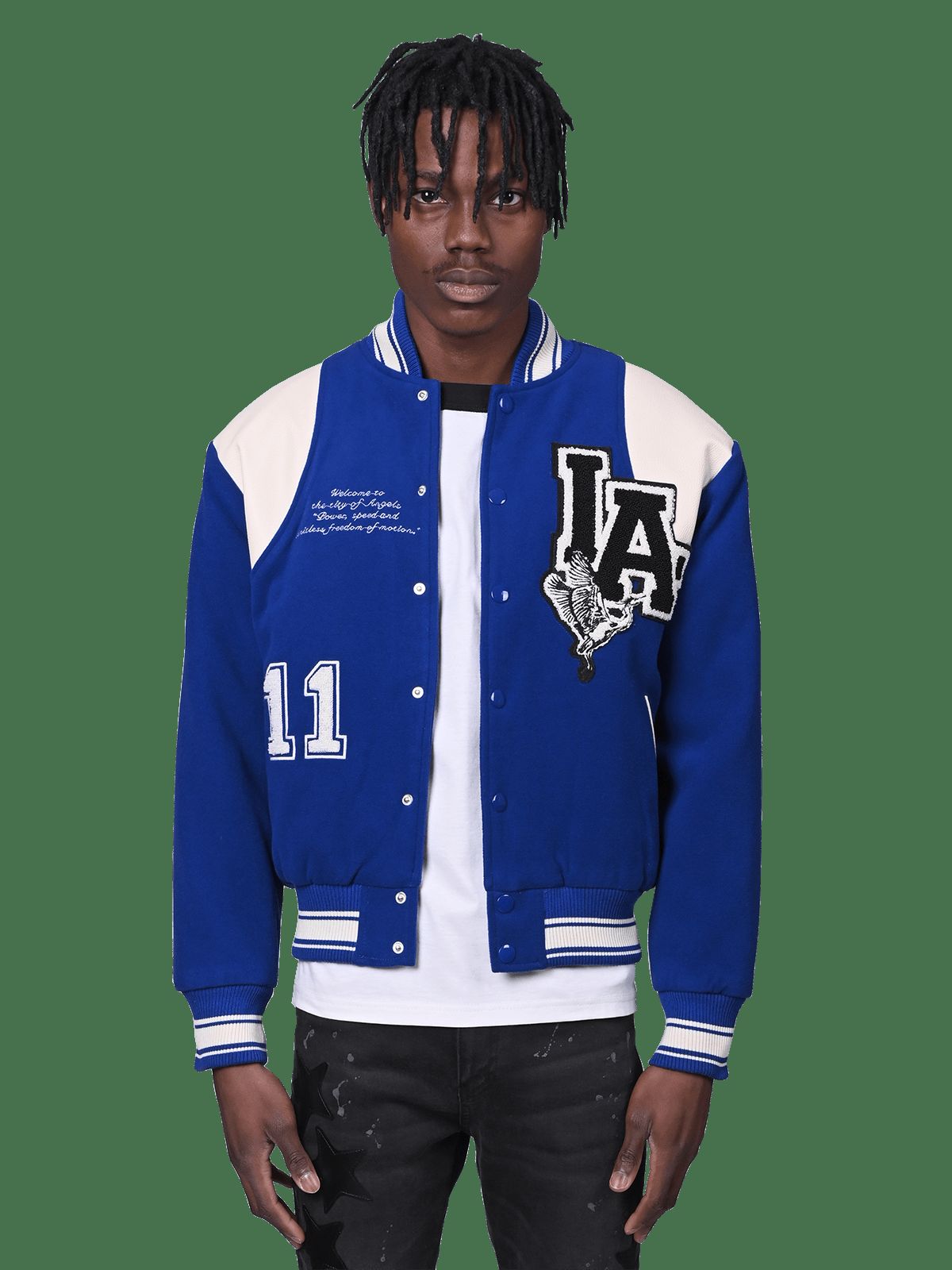 Varsity Jacket - Royal Blue sold by reputation studios product image thumbnail 3
