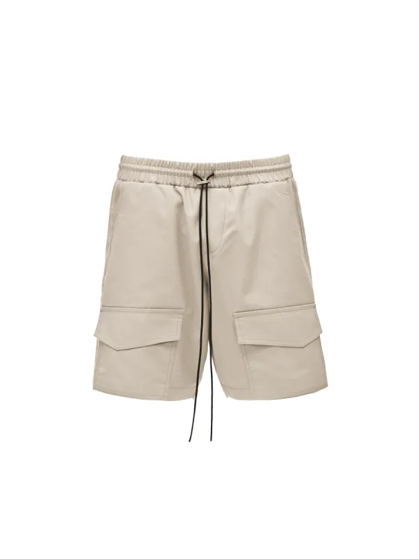 Front Pocket Shorts - Taupe sold by reputation studios
