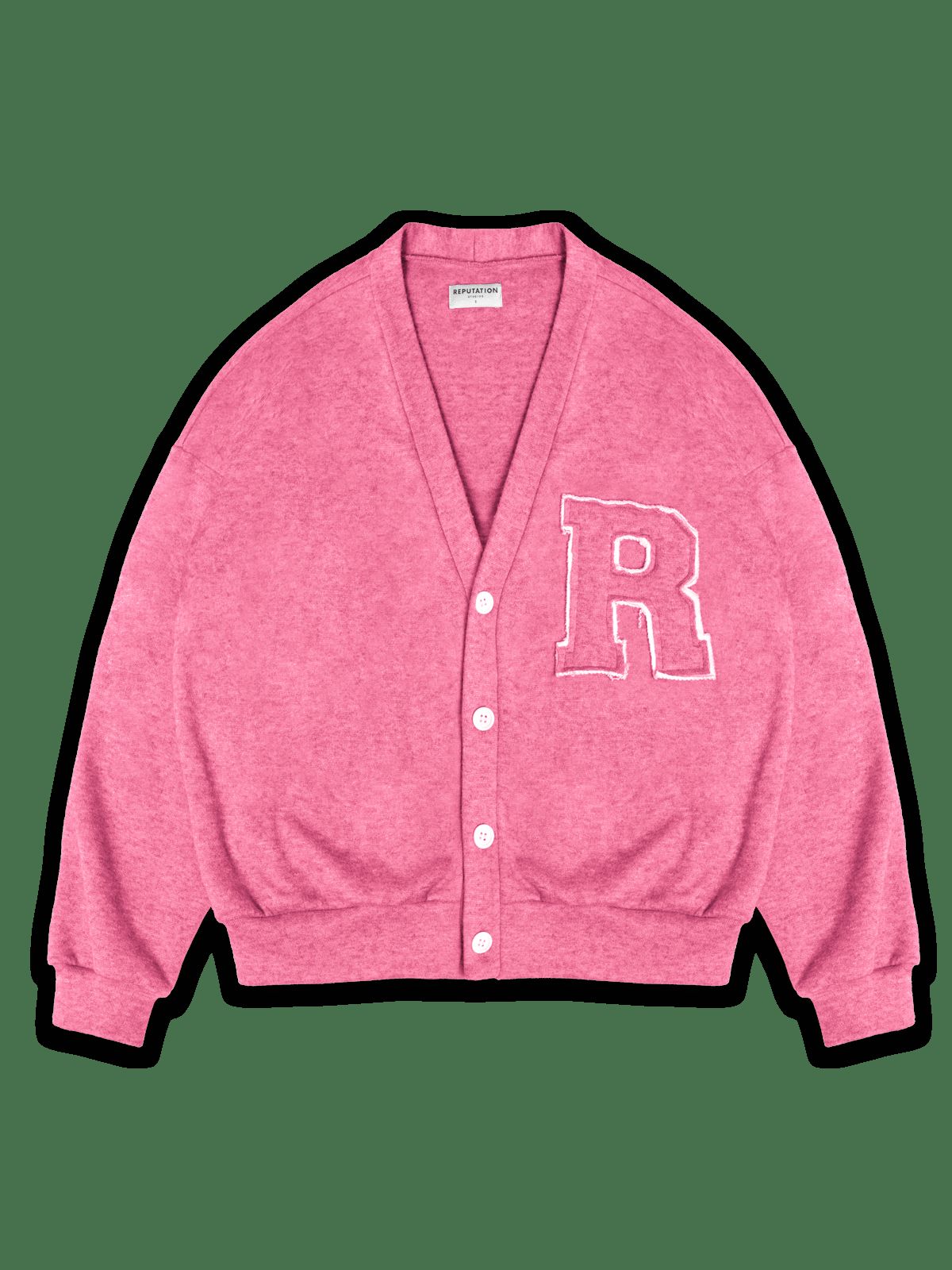 Knit Cardigan - Hot Pink sold by reputation studios