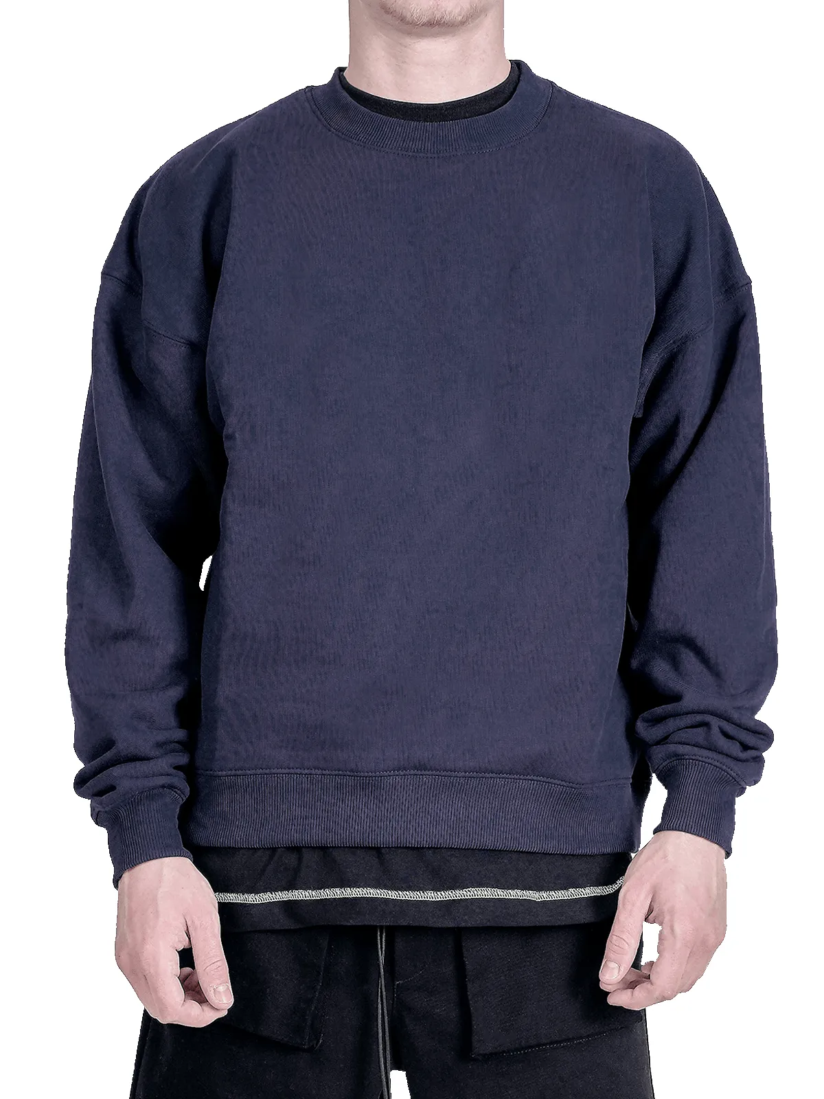 Crew Sweater - Navy sold by reputation studios product image thumbnail 2