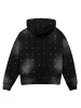 Rhinestone Hoodie - Black sold by reputation studios
