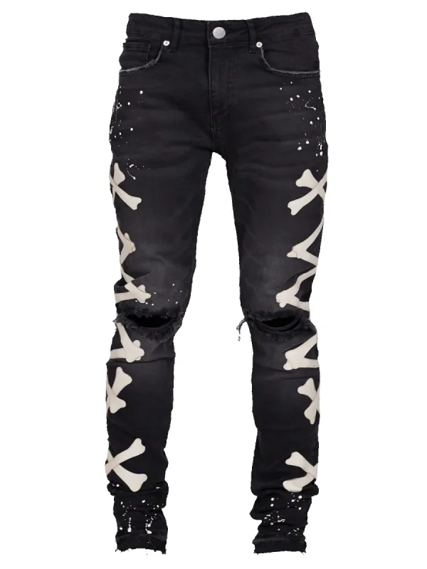 Bones Denim - Black sold by reputation studios