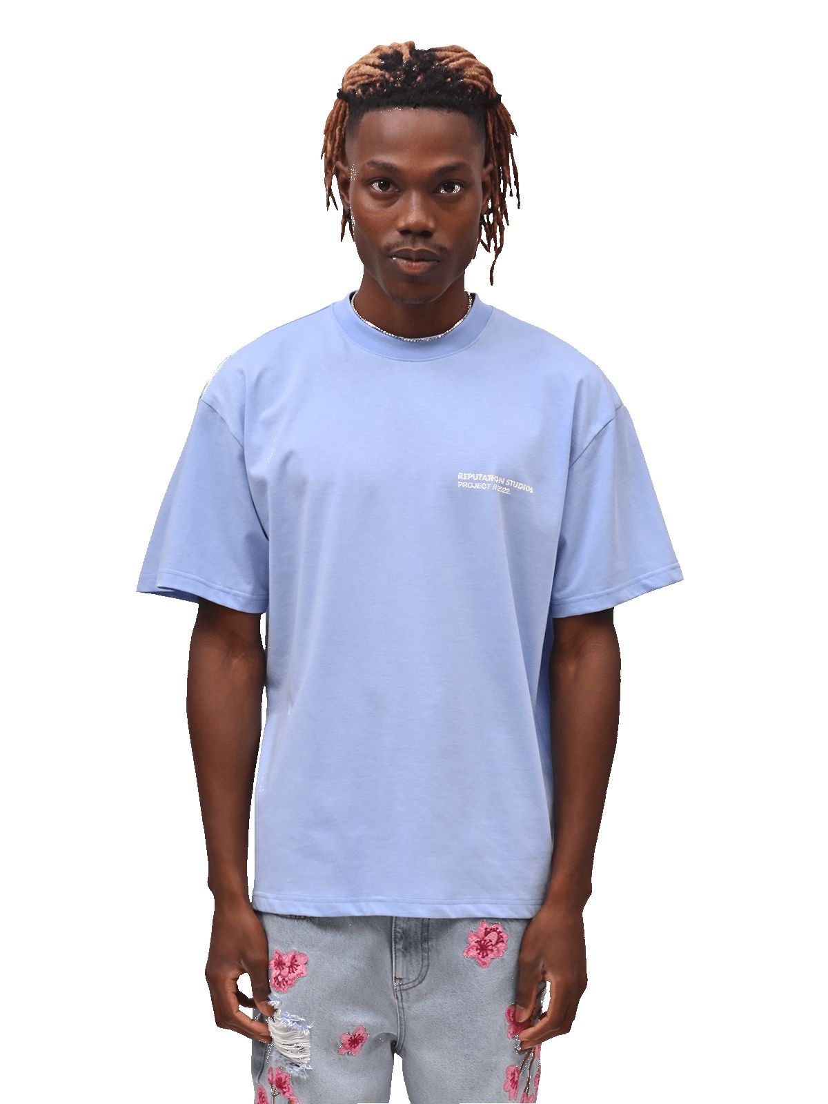 "Statement Piece" Tee - Baby Blue sold by reputation studios product image thumbnail 3