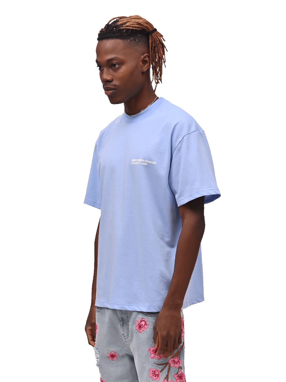 "Statement Piece" Tee - Baby Blue sold by reputation studios product image thumbnail 4