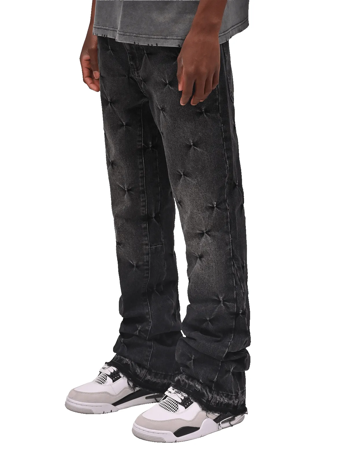 Pinched Flare Denim - Black sold by reputation studios product image thumbnail 3