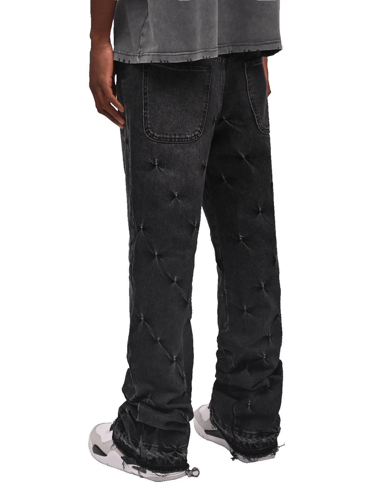 Pinched Flare Denim - Black sold by reputation studios product image thumbnail 4