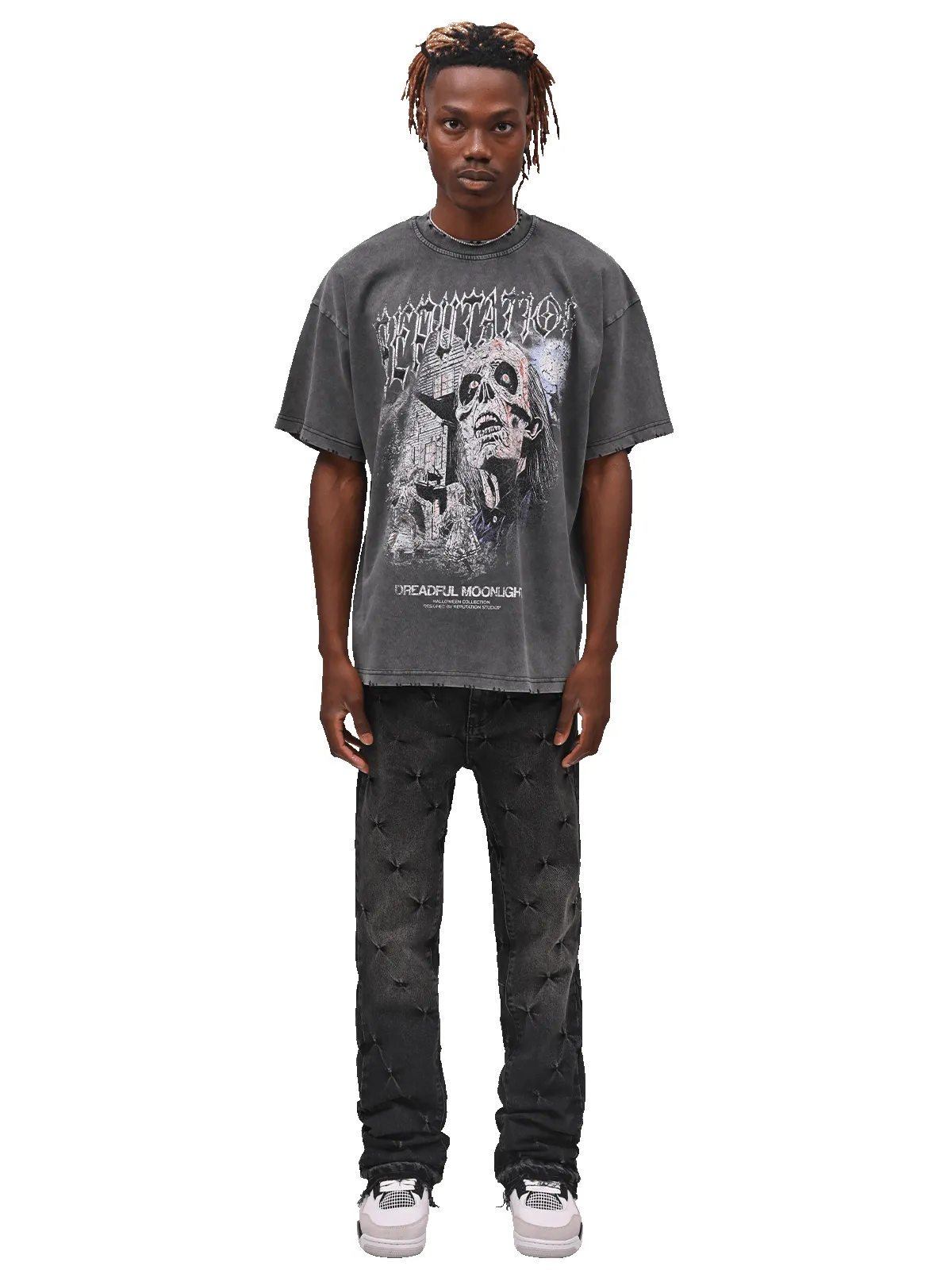 Pinched Flare Denim - Black sold by reputation studios product image thumbnail 5