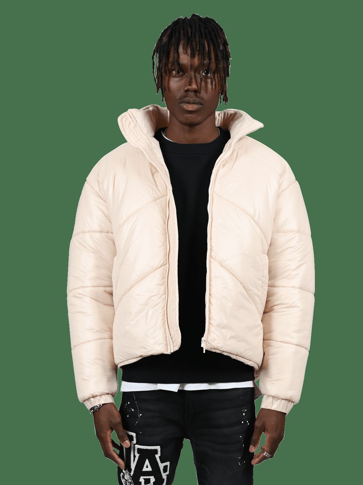 Puffer Jacket - Cream sold by reputation studios product image thumbnail 3