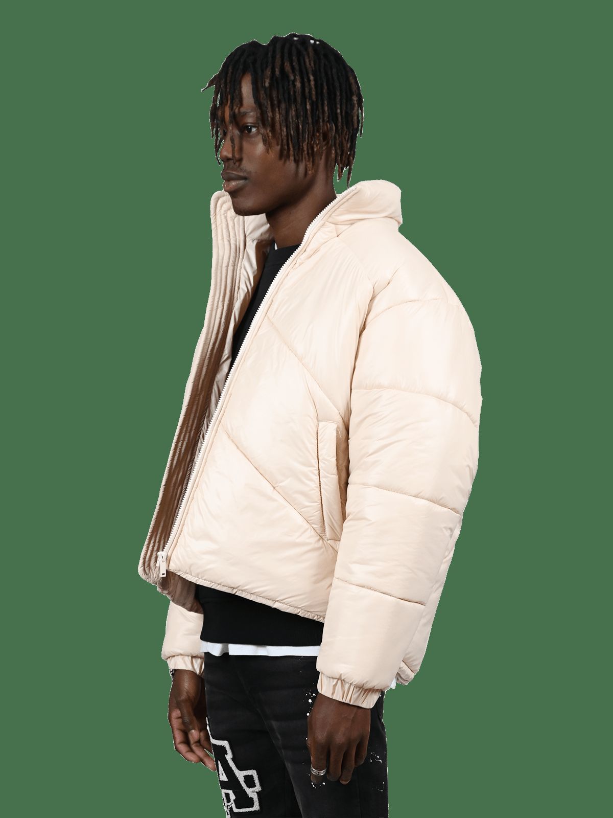 Puffer Jacket - Cream sold by reputation studios product image thumbnail 4