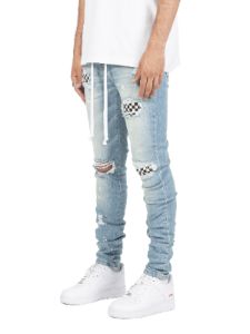 Checkered Denim sold by reputation studios