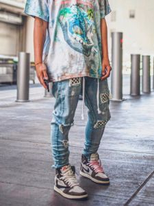 Checkered Denim sold by reputation studios