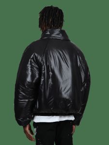 Oversized Puffer Jacket - Black sold by reputation studios