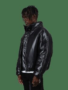Oversized Puffer Jacket - Black sold by reputation studios
