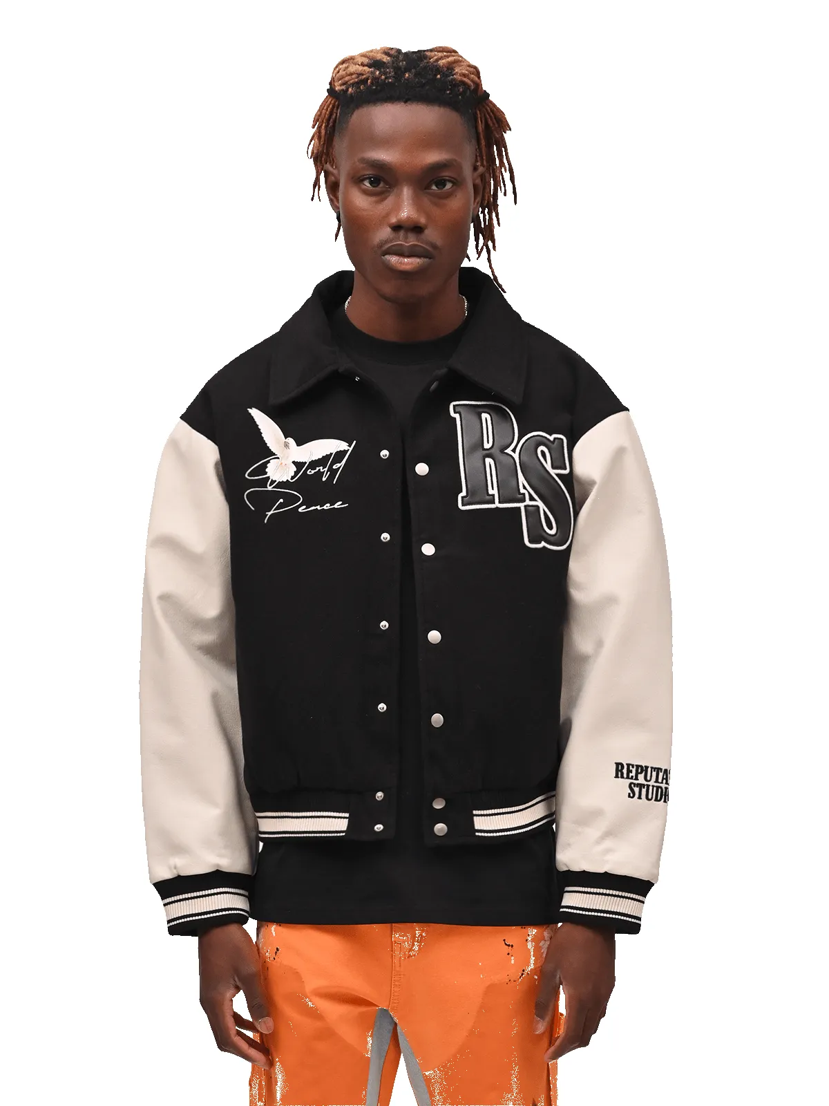World Peace Varsity Jacket - Black sold by reputation studios product image thumbnail 3